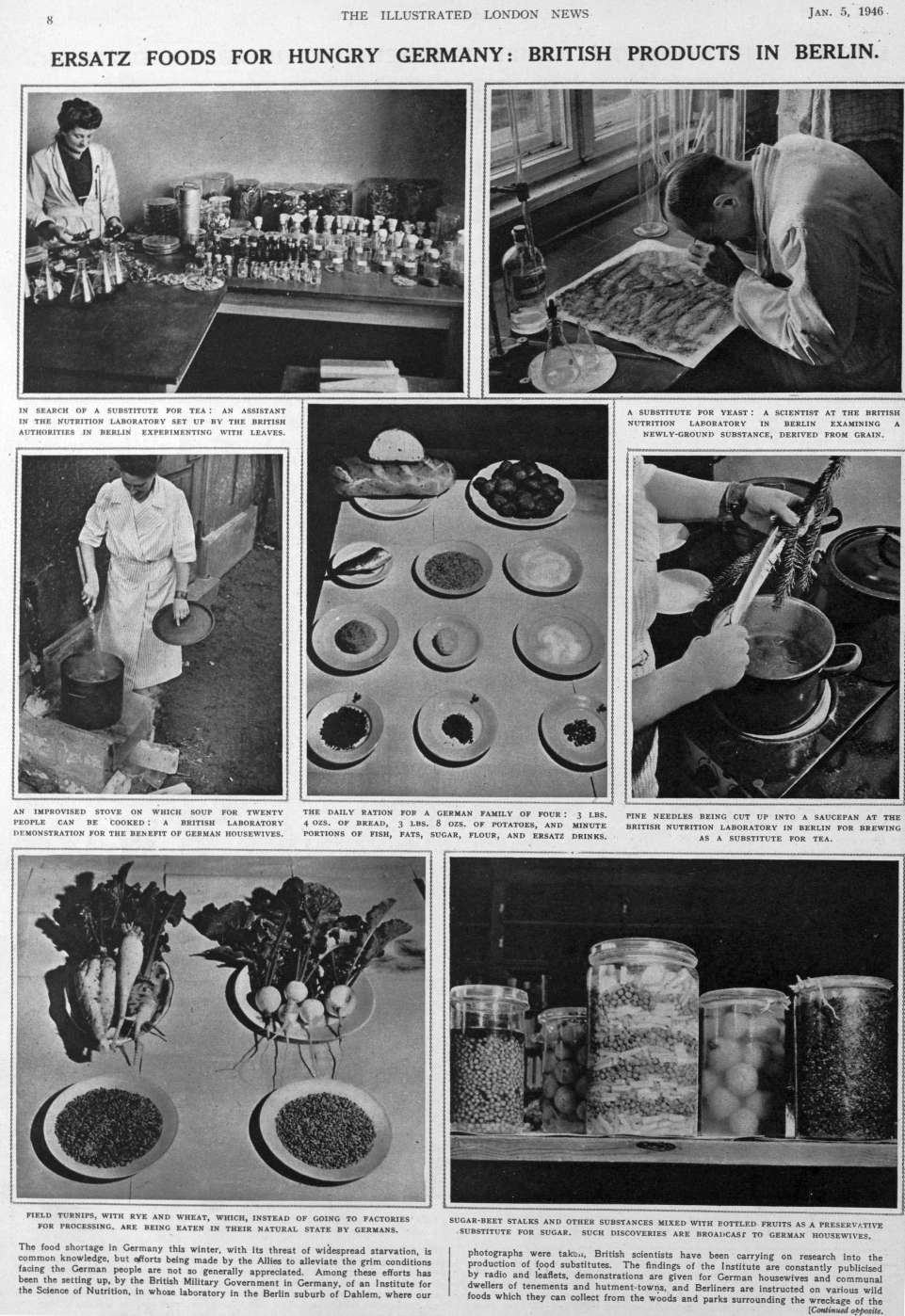 Ersatz foods for the Germans